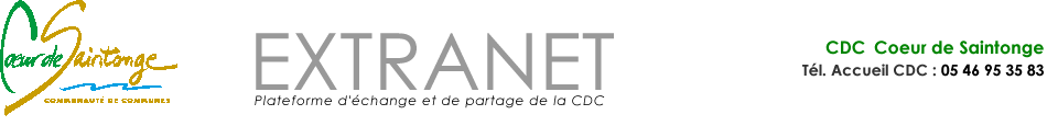 Extranet CDC Cœur de Saintonge