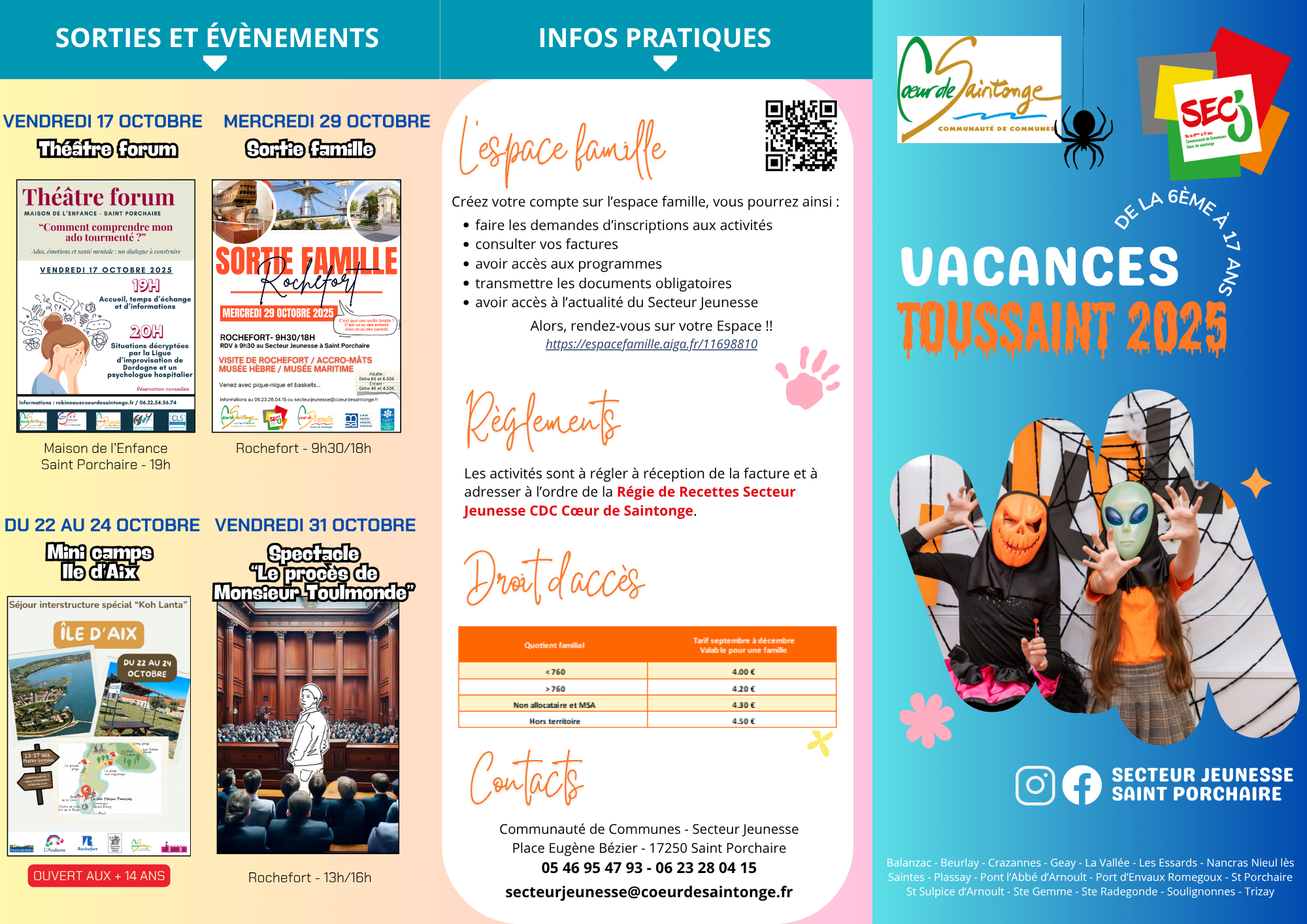 Recto vacances Toussaint